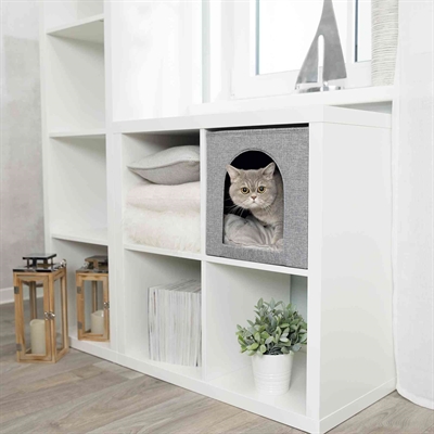 Trixie kattenmand iglo ella grijs - 37x33x33 cm - Afbeelding 7