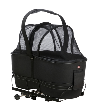 Trixie fietsmand bagage drager breed zwart - 60x29x49 cm