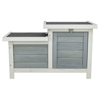 Trixie knaagdierhuis met 2 ingangen grijs / wit - 70x45x43 cm - Afbeelding 2