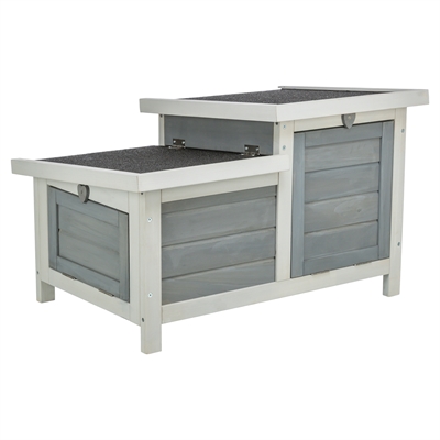 Trixie knaagdierhuis met 2 ingangen grijs / wit - 70x45x43 cm - Afbeelding 3