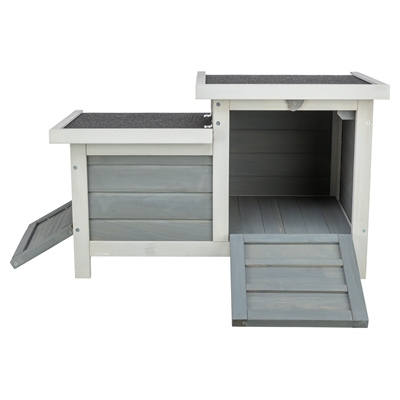 Trixie knaagdierhuis met 2 ingangen grijs / wit - 70x45x43 cm - Afbeelding 4