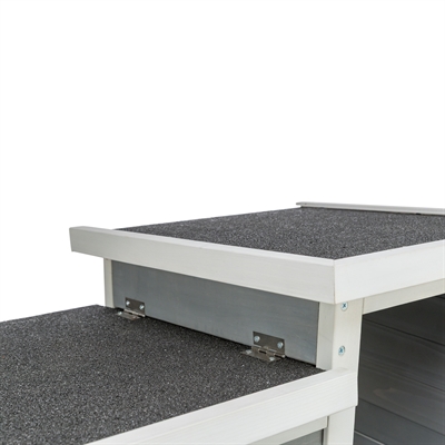 Trixie knaagdierhuis met 2 ingangen grijs / wit - 70x45x43 cm - Afbeelding 6