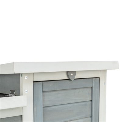 Trixie knaagdierhuis met 2 ingangen grijs / wit - 70x45x43 cm - Afbeelding 7