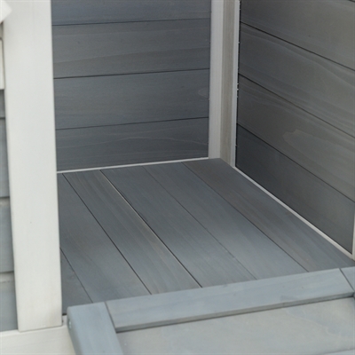 Trixie knaagdierhuis met 2 ingangen grijs / wit - 70x45x43 cm - Afbeelding 8
