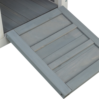 Trixie knaagdierhuis met 2 ingangen grijs / wit - 70x45x43 cm - Afbeelding 9