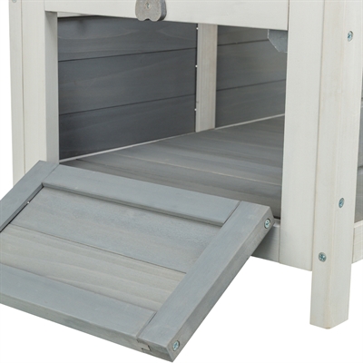 Trixie knaagdierhuis met 2 ingangen grijs / wit - 70x45x43 cm - Afbeelding 10