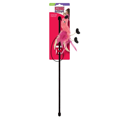 Kong cat teaser feather assorti - 47x5x4 cm - Afbeelding 3