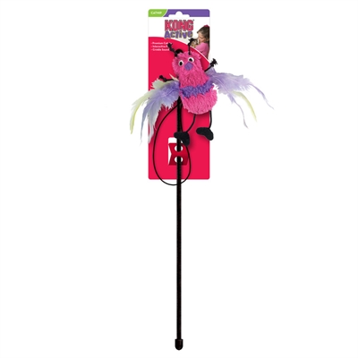 Kong cat teaser feather assorti - 47x5x4 cm - Afbeelding 4