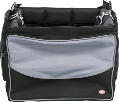 Trixie fietsmand voor aan stuur nylon zwart / grijs - 41x26x26 cm - Afbeelding 2