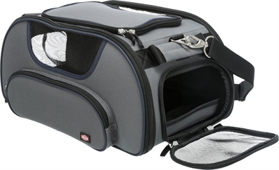 Trixie hondentas vliegtuigtas wings grijs / zwart - 46x28x23 cm - Afbeelding 2