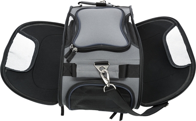 Trixie hondentas vliegtuigtas wings grijs / zwart - 46x28x23 cm - Afbeelding 5