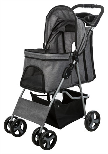 Trixie hondenbuggy grijs - 47x80x100 cm tot 15 kg - Afbeelding 3
