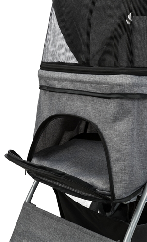 Trixie hondenbuggy grijs - 47x80x100 cm tot 15 kg - Afbeelding 9