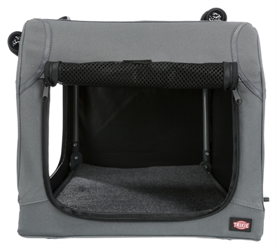 Trixie soft kennel easy reisbench grijs - 71x51x49 cm - Afbeelding 3