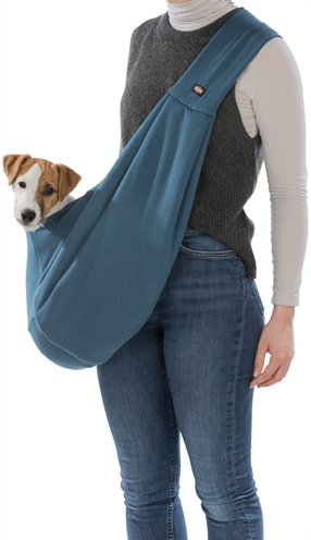 Trixie draagtas buikdrager sling blauw / grijs - 22x20x60 cm - Afbeelding 7