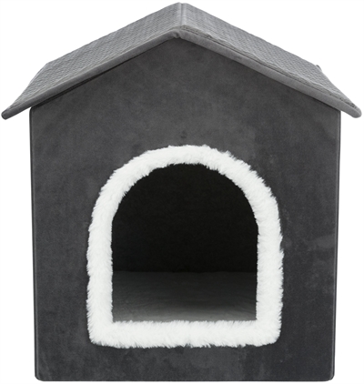 Trixie hondenmand / kattenmand huis livia grijs / wit - 50x50x54 cm - Afbeelding 2