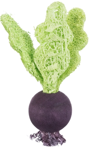 Trixie speelbal set biet / aardbei hout / loofah - 6/9 cm - Afbeelding 2