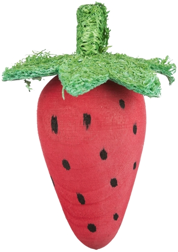 Trixie speelbal set biet / aardbei hout / loofah - 6/9 cm - Afbeelding 3