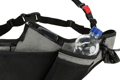 Trixie joggingriem met lijn grijs / zwart - 115-150x2 cm / 70-130x23 cm - Afbeelding 4