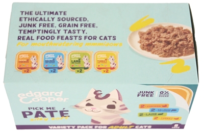 Edgard & cooper kat adult pate multipack - 8x85 gr - Afbeelding 2
