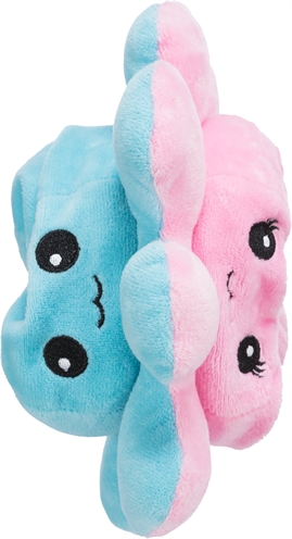 Trixie octopus omkeerbaar pluche grijs / geel - 19 cm - Afbeelding 3