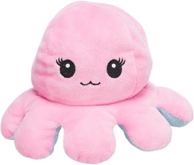 Trixie octopus omkeerbaar pluche grijs / geel - 19 cm - Afbeelding 4