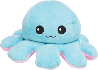 Trixie octopus omkeerbaar pluche grijs / geel - 19 cm - Afbeelding 5