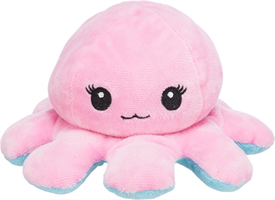 Trixie octopus omkeerbaar pluche grijs / geel - 19 cm - Afbeelding 6