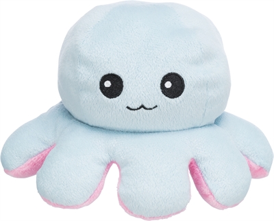Trixie octopus omkeerbaar pluche grijs / geel - 19 cm - Afbeelding 7
