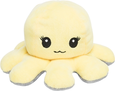 Trixie octopus omkeerbaar pluche grijs / geel - 19 cm - Afbeelding 9