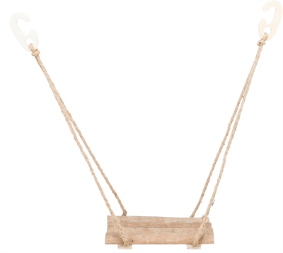 Trixie schommel grenenhout naturel - 19,5x19,5x27 cm - Afbeelding 2