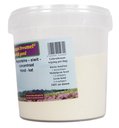 Dierendrogist weiproteine concentraat hond / kat - 400 gr - Afbeelding 2