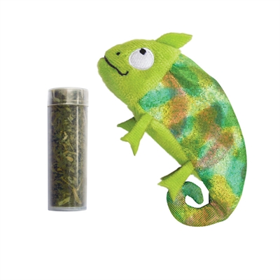 Kong kameleon met catnip hervulbaar - 6,5x11,5x2,5 cm