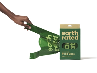 Earth rated poepzakjes met handvaten geurloos gerecycled - 120 st - Afbeelding 4