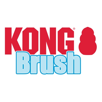 Kong brush schoonmaakborstel rood - 3x3x18 cm - Afbeelding 4