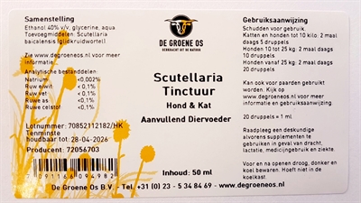 De groene os scutellaria tinctuur hond / kat - 50 ml - Afbeelding 2