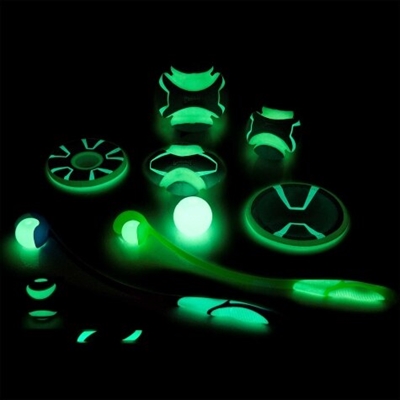 Chuckit max glow ultra squeekerbal groen - 6 cm - Afbeelding 4