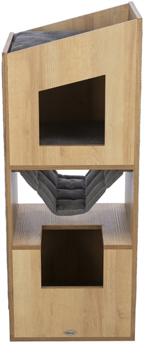 Trixie citystyle cat tower bruin / grijs - 105 cm