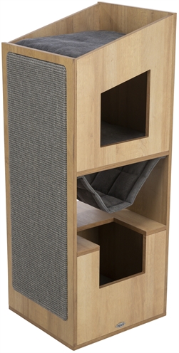 Trixie citystyle cat tower bruin / grijs - 105 cm - Afbeelding 3