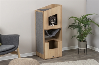 Trixie citystyle cat tower bruin / grijs - 105 cm - Afbeelding 8