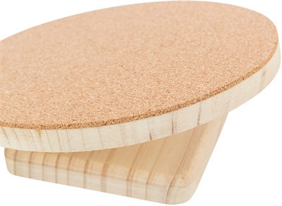 Trixie loopschijf hamsters hout kurk - 22 cm - Afbeelding 3
