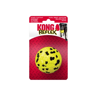 Kong reflex bal geel - 7x7x7 cm - Afbeelding 3