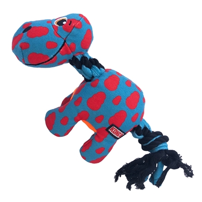 Kong signature dynos fleece met piep assorti - 32x14x10 cm - Afbeelding 3