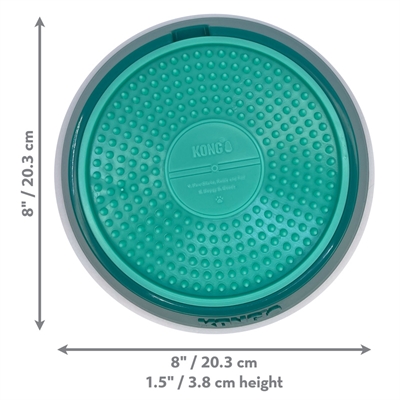Kong licks spinz teal groenblauw - 20x20x4,5 cm - Afbeelding 3