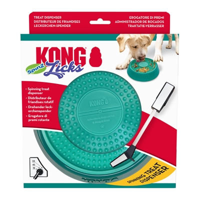 Kong licks spinz teal groenblauw - 20x20x4,5 cm - Afbeelding 4