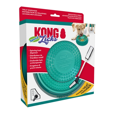 Kong licks spinz teal groenblauw - 20x20x4,5 cm - Afbeelding 5
