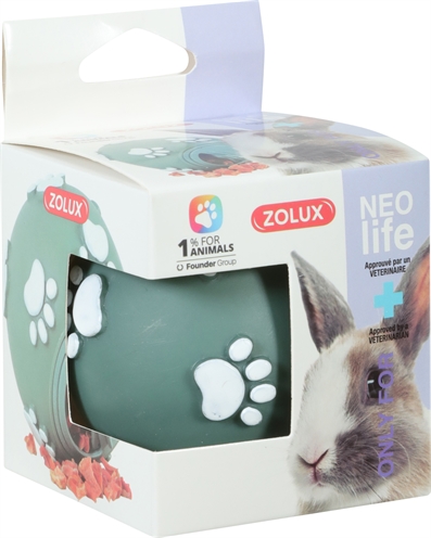 Zolux neolife snackbal konijn groen - 7x7x7 cm - Afbeelding 4