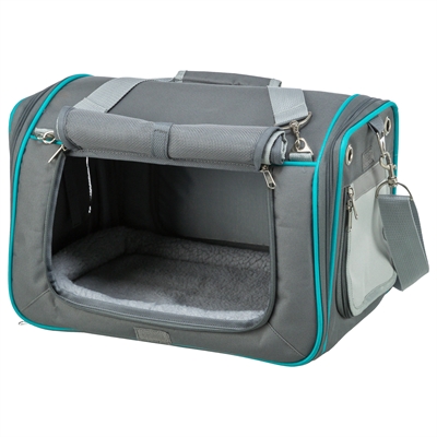 Trixie reistas vicky knaagdier met uitneembaar binnenkussen grijs - 40x27x28 cm - Afbeelding 2