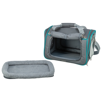 Trixie reistas vicky knaagdier met uitneembaar binnenkussen grijs - 40x27x28 cm - Afbeelding 9