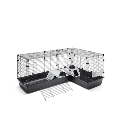 Savic clubix corner knaagdierkooi zwart - 146,5/100x50x63,5 cm - Afbeelding 2